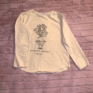 Zara girls long sleeve shirt
